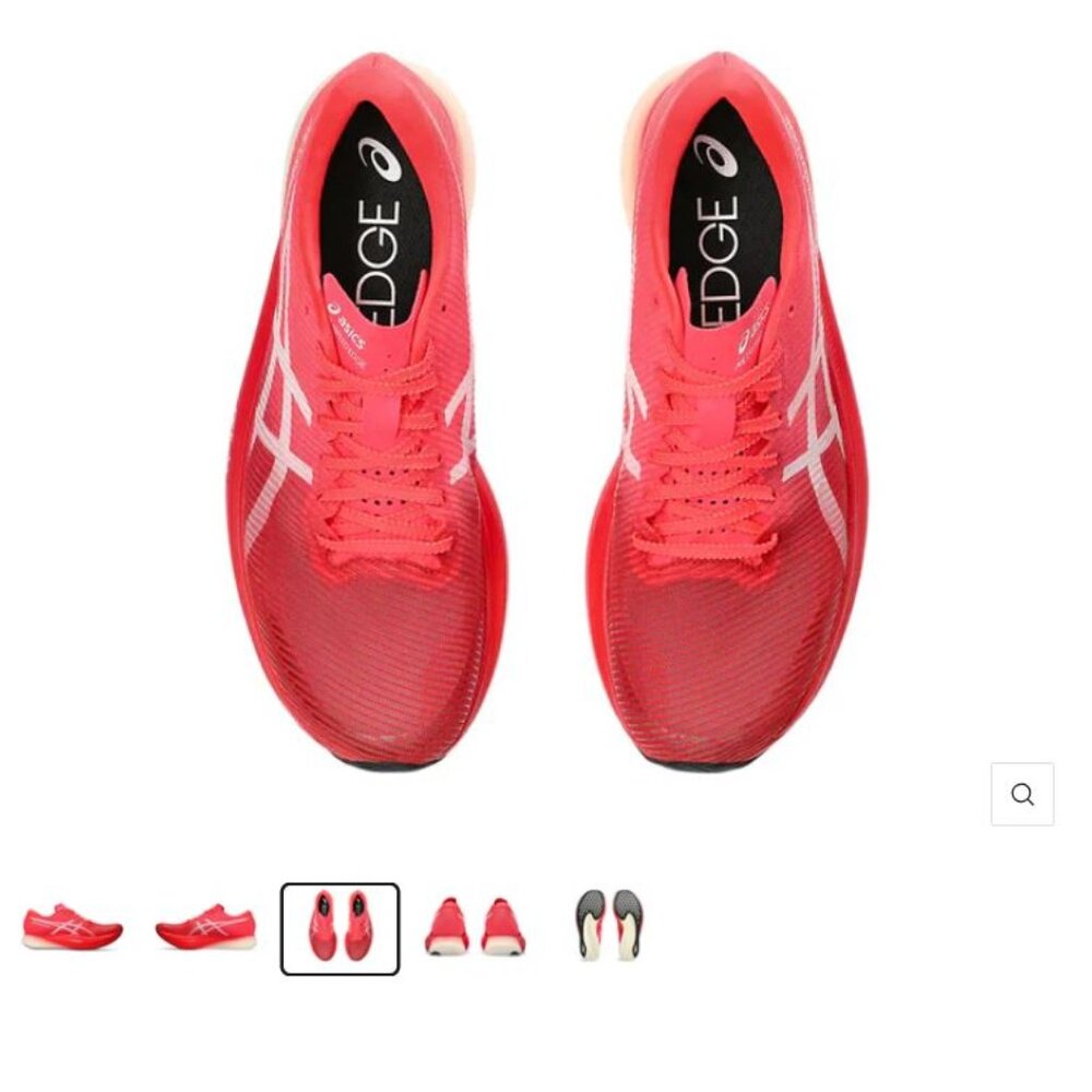 ASICS Metaspeed Edge+ Running Shoe Diva Pink/White 9.5 Wide Women/8 Men 1013A116 - Picture 5 of 10